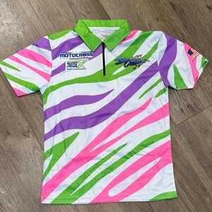 Motocross Women's Colorful Polo Shirt